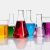 Colourful beakers